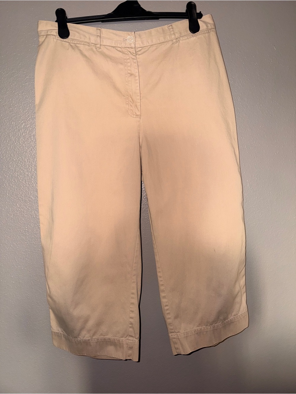 Ralph Lauren Beige Cropped Straight-Leg Pants